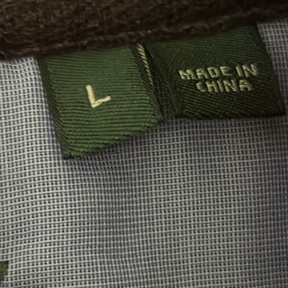 Orvis Signature 1/4-Zip Snap Sweatshirt Long Sleeve Classic Fit Grey Size L - Picture 6 of 12